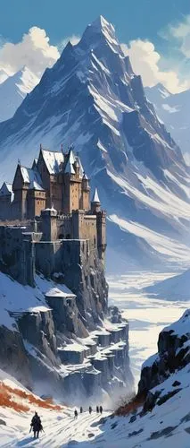 winterfell,summit castle,forteresse,castle keep,peter-pavel's fortress,mountain settlement,knight's castle,westeros,seregil,erebor,castle,khandaq,medieval castle,fortresses,castle of the corvin,tirith,castle bran,castel,templar castle,castlelike,Conceptual Art,Sci-Fi,Sci-Fi 01