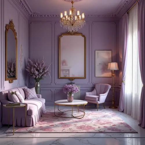 ornate room,sitting room,danish room,interior decoration,interior design,beauty room,light purple,decors,livingroom,baccarat,victorian room,lavender blush,interior decor,luxury home interior,great room,donghia,lavender,interiors,white with purple,housedress,Photography,General,Realistic