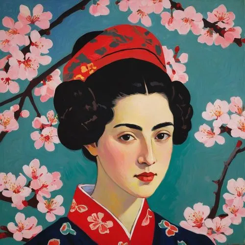 geiko,geisha,geisha girl,maiko,uemura,yangmei,Art,Artistic Painting,Artistic Painting 40