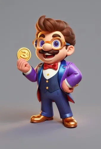 paisano,wario,marios,mario,moneybags,peppino,Unique,3D,3D Character