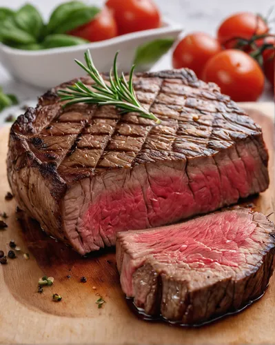 Steak，RAW Photo, dynamic composition, G-Master Lens, Photorealistic, Hyperrealistic, Hyperdetailed, natural light, soft lighting, masterpiece, best quality, ultra realistic, 8k, Intricate, High Detail