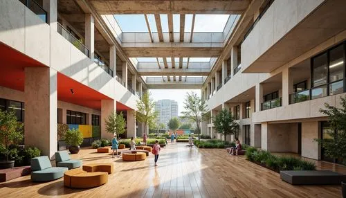 atriums,shenzhen vocational college,technopark,technion,modern office,school design,masdar,infopark,office buildings,atrium,trisakti,calpers,headquaters,costanera center,piramal,schulich,medibank,business centre,offices,capitaland