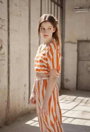 orange,orange robes,bright orange,orange color,striped background,orange half,jumpsuit,horizontal stripes,girl in a long dress,stripes,vintage dress,striped,aperol,one-piece garment,menswear for women,orange cream,orange blossom,patterned,tangerine,harlequin