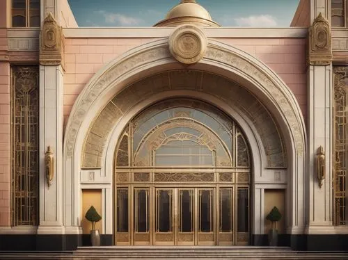 art deco,art deco background,theed,doors,doorkeepers,islamic architectural,render,midan,3d rendering,al nahyan grand mosque,entranceways,archways,metallic door,art deco ornament,grand mosque,front door,mihrab,pointed arch,futuh,doorways,Illustration,Abstract Fantasy,Abstract Fantasy 06