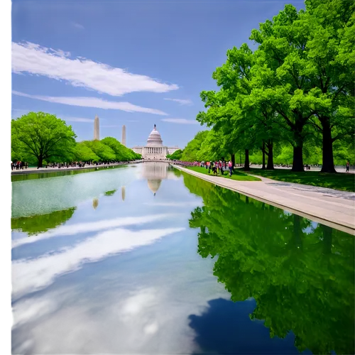 reflecting pool,aranjuez,jefferson monument,grand canal,tuileries garden,bascom,landscape background,virtual landscape,retiro,peterhof,champ de mars,tashkent,buckingham fountain,image editing,colbrunn,quirinal,sanssouci,washington monument,smithsonian,rajpath,Illustration,Retro,Retro 09