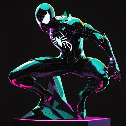 symbiote,asm,venom,neon body painting,superhero background,symbiotes,araneda,aranxta,electro,narvel,derman,aranburu,aranha,tchalla,antivenom,jjj,vector graphic,osborn,aranesp,pink vector,Conceptual Art,Fantasy,Fantasy 06