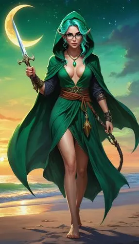 nissa,sorceress,eldena,esmeralda,shadrake,sorceresses,kubera,temur,mapisa,alera,zenobia,jarlaxle,jade,yavana,sorceror,chryste,tiana,alani,binti,niobe,Illustration,Realistic Fantasy,Realistic Fantasy 01