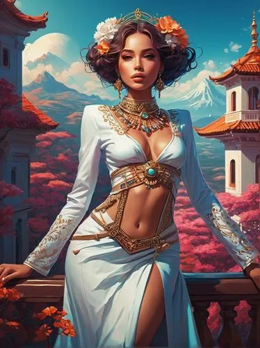 esmeralda,tianxia,oriental princess,lumidee,xixia,baoshun,jasmine blossom,dianbai,zarina,arundhati,jasmine,yuanpei,amuria,inara,karakas,katara,fantasy portrait,jaya,xianwen,rongfeng,Conceptual Art,Fantasy,Fantasy 21