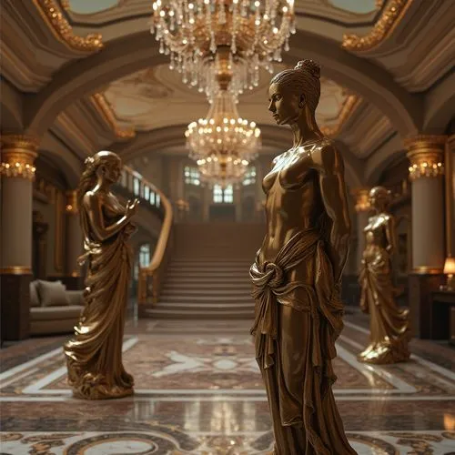 neoclassical,entrance hall,neoclassicism,enfilade,marble palace,foyer,statues,neoclassic,europe palace,ballroom,hallway,justitia,caryatids,versaille,statuettes,cochere,the sculptures,classicism,deakins,grandeur,Photography,General,Realistic