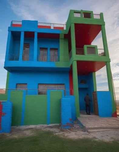 paint this house with red,blue,green
,cube stilt houses,cubic house,cube house,playhouses,syringe house,children's playhouse,frame house,play tower,rietveld,lifeguard tower,dunes house,stilt house,viv