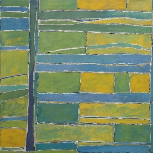 corn field,block of grass,fruit fields,tile,yellow grass,vegetable field,cornfield,green fields,ceramic tile,solar field,yellow brick wall,grain field,square pattern,wall panel,tiles,fields,farm landscape,abstract painting,mondrian,palm pasture,Conceptual Art,Oil color,Oil Color 15