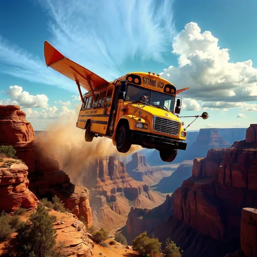 pennzoil,lego trailer,aerocar,airmobile,vwbus,school bus