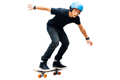 Skateboard, dynamic movement, wooden board, wheels, concrete ground, urban atmosphere, youth culture, casual clothing, sneakers, helmet, knee pads, elbow pads, action pose, motion blur, close-up shot,