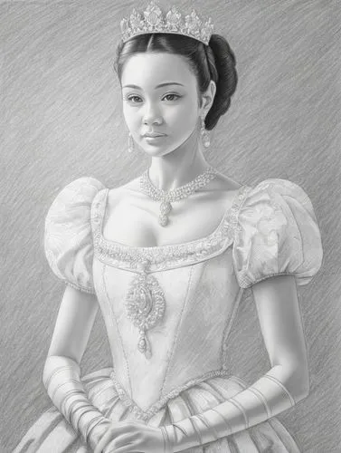 drawing pencil,cinderella,princess sofia,victorian lady,jane austen,debutante,quinceañera,porcelaine,bridal,queen anne,crinoline,bridal dress,fairy tale character,princess anna,chalk drawing,princess 