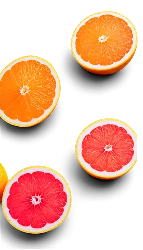 Citrus fruits, still life, colorful arrangement, orange, lemon, lime, grapefruit, sliced, halved, juicy pulp, vibrant peels, reflective surface, shallow depth of field, softbox lighting, 3/4 compositi