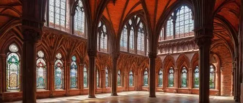 cloister,transept,maulbronn monastery,stained glass windows,vaulted ceiling,cloisters,hall of the fallen,arcaded,refectory,hammerbeam,chrobry,presbytery,the palau de la música catalana,neogothic,ulm minster,markale,nidaros cathedral,zamek malbork,vaults,hall,Illustration,Japanese style,Japanese Style 16