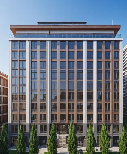 a big office building is made up of glass and wood,hoboken condos for sale,bouygues,tishman,leaseplan,leaseback,freshfields,densification,samaritaine,blythswood,bureaux,penthouses,taillevent,immobilie