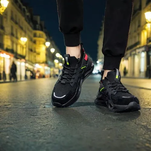 a man walkng on paris streets in the night,spiridon,running shoes,courir,running shoe,jogger,runner,bordeaux,nikes,runners,parisian,on foot,bookrunners,nikea,free running,parisians,runco,airwalk,activ