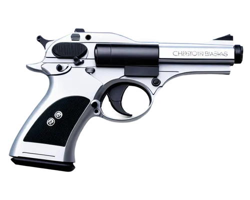 Handgun, metallic texture, detailed trigger, silver barrel, black grip, bullet ejection, smoke effect, dynamic lighting, close-up shot, shallow depth of field, high contrast, action pose.,an old gun t