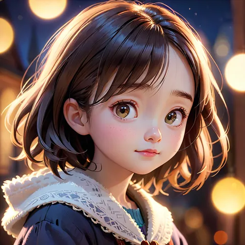 girl portrait,little girl in wind,child portrait,portrait background,fantasy portrait,cute cartoon character,mystical portrait of a girl,romantic portrait,child girl,custom portrait,cinnamon girl,illustrator,little girl,kids illustration,cg artwork,chibi girl,autumn icon,agnes,honmei choco,world digital painting,Anime,Anime,General