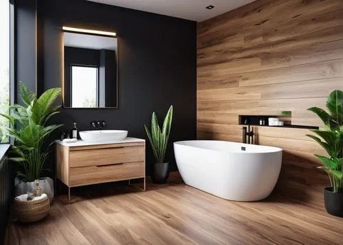 modern minimalist bathroom,luxury bathroom,modern decor,black bamboo,bath room,bagno,Photography,General,Realistic