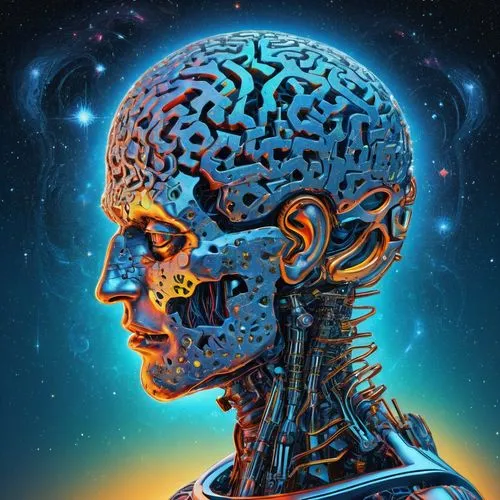 sci fiction illustration,brain icon,artificial intelligence,cyborg,mind-body,ai,trip computer,brainy,computational thinking,thinking man,cybernetics,psychedelic art,brain,dimensional,human head,cognitive psychology,dr. manhattan,mind,neural network,human,Conceptual Art,Sci-Fi,Sci-Fi 03