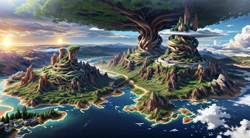 mushroom island,floating islands,an island far away landscape,islands,flying island,floating island,the island,island of fyn,kei islands,uninhabited island,island,mountain world,polynesia,island suspended,fantasy landscape,bird kingdom,the continent,island of juist,artificial islands,terraforming