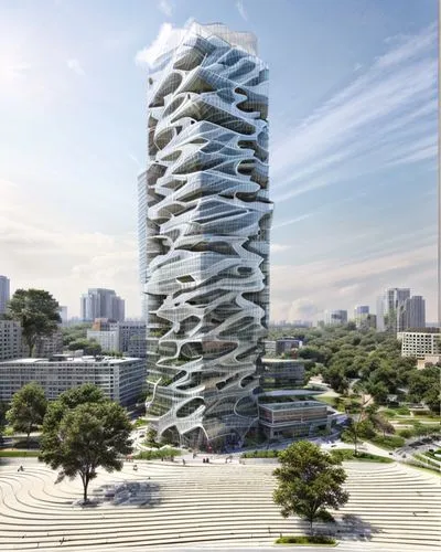 Industrial modern tower city natural ,futuristic architecture,residential tower,skyscapers,barangaroo,urban towers,glass facade,singapore landmark,condominium,singapore,sky apartment,vedado,building h