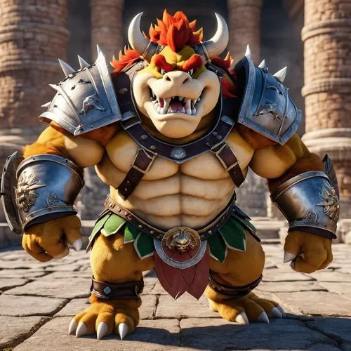 Bowser as a Gladiator,bowser,blanka,koopa,beheira,ganon,chua,golias,jayasimha,akuma,riki,skylander giants,tizoc,gamagori,rakshasa,dorgon,shokan,kukulkan,tairona,hyzaar,modrak,Photography,General,Reali