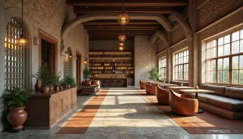 amanresorts,lobby,reading room,hotel lobby,inglenook,loft,wooden beams,orangery,foyer,refectory,interiors,patios,breakfast room,veranda,loggia,wuzhen,breezeway,narthex,empty interior,clerestory,Photography,General,Realistic