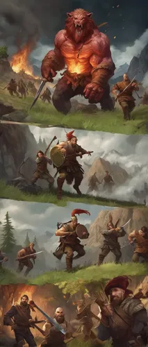 bison,world champion rolls,game illustration,skylander giants,animals hunting,mountain cows,bear guardian,barbarian,buffalo herd,rotglühender poker,splitting maul,oxen,concept art,druid stone,stone background,scrolls,backgrounds,fighting poses,minotaur,northrend,Conceptual Art,Fantasy,Fantasy 31