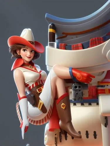 filoni,toy's story,cowgirl,lady medic,playmobil,hatbox,toy story,cowgirls,woody,barbot,bombshells,cowboy bone,retro girl,3d model,cigarette girl,rockette,cowpoke,sfm,dolly cart,plumber,Unique,3D,3D Character