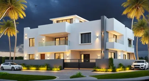 DARK GREY WALL COLOR, GLASS, SPOT LIGHTING, CARS, LANDSCAPE,modern house,3d rendering,fresnaye,beautiful home,residential house,balagalle,holiday villa,residencial,exterior decoration,two story house,