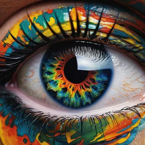 peacock eye,abstract eye,cosmic eye,women's eyes,bodypainting,eye,eyeball,multicolor faces,eye ball,body art,body painting,ojos azules,psychedelic art,glass painting,bodypaint,eyes makeup,eye butterfly,eye cancer,street artist,painting technique,Photography,Artistic Photography,Artistic Photography 05