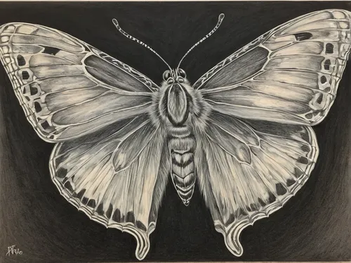 Crystal Jennings,  Chrysalis,  graphite. 2019 Honorable Mention.,melanargia,hesperia (butterfly),black-veined white butterfly,celastrina,papillon,marbled white butterfly,lepidoptera,lepidopterist,papi