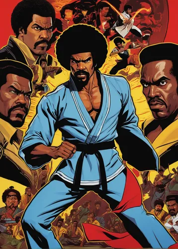 black power button,afro american,afro-american,afroamerican,martial arts,striking combat sports,jeet kune do,collectible action figures,savate,lando,mixed martial arts,black warrior,sambo (martial art),warriors,sanshou,swordsmen,70's icon,marvel comics,black professional,comic book,Conceptual Art,Oil color,Oil Color 19