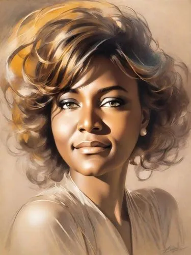 ester williams-hollywood,african american woman,oil painting on canvas,oil painting,vintage female portrait,farrah fawcett,woman portrait,portrait of christi,custom portrait,romantic portrait,artist portrait,rose woodruff,photo painting,sarah vaughan,art painting,african woman,portrait background,brandy,portrait,nigeria woman,Digital Art,Impressionism