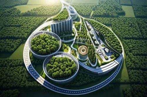 eco-construction,helix,highway roundabout,futuristic architecture,tianjin,futuristic landscape,sky space concept,zhengzhou,nürburgring,urban design,aaa,autostadt wolfsburg,eco,solar cell base,smart ci