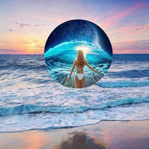 mermaid background,crystal ball-photography,ocean background,beach background,crystal ball,aquarius,Photography,Artistic Photography,Artistic Photography 07