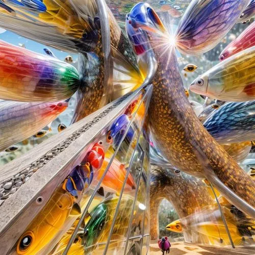 colorful tree of life,fractalius,fairy peacock,3d fantasy,fairy world,peacock,bird kingdom,sagrada familia,colorful birds,psychedelic art,aquarium decor,colorful glass,kaleidoscope art,bird bird kingdom,kaleidoscopic,fantasy art,fantasy world,futuristic art museum,kinetic art,fantasy city