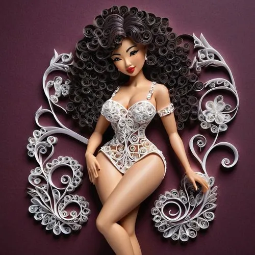 barbie doll,gothel,designer dolls,maraj,barbies,derivable,minaj,fashion dolls,female doll,doll figure,collectible doll,model doll,barbie,tiana,fashion doll,artist doll,shangela,nicki,jasmine,rapunzel,Unique,Paper Cuts,Paper Cuts 09