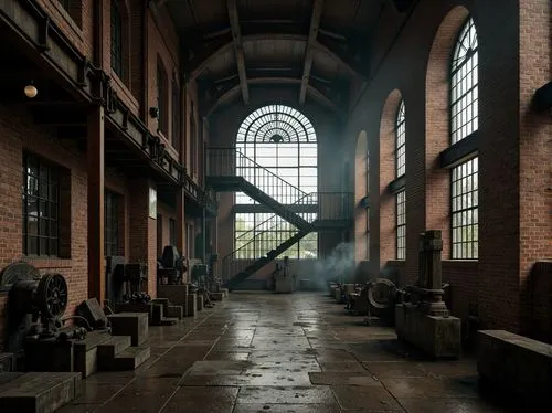 industrial hall,carreau,zollverein,industrial ruin,factory hall,industrial landscape,brickworks,empty factory,manufactory,fabrik,old factory,cryengine,3d render,atriums,industrial,warehouse,render,linthouse,deakins,abandoned factory