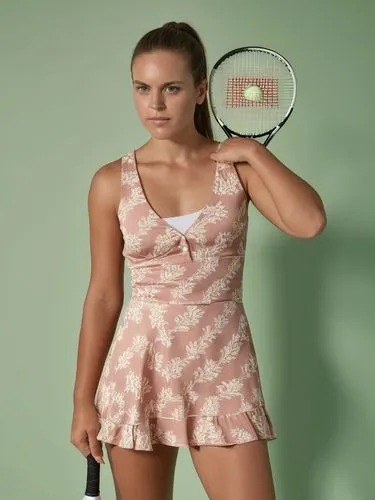 a woman with a tennis racquet standing in a room,a woman holding a tennis racket poses for a picture,vaidisova,wozniacki,pavlyuchenkova,svitolina,ostapenko,cibulkova,Photography,General,Realistic