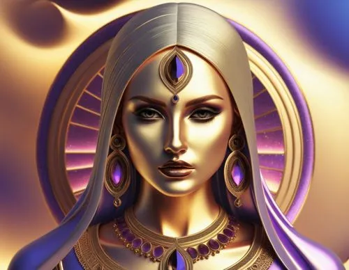 the face and head of a woman in an artistic painting style,nephthys,estess,priestess,wadjet,prophetess,inanna,asenath,asherah,hathor,ashtar,zodiac sign libra,jaina,the prophet mary,sumeria,prioress,so