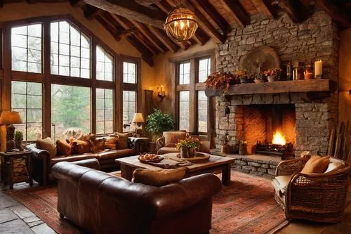 fireplaces,luxury home interior,fire place,fireplace,family room,great room,wooden beams,fireside,log home,breakfast room,coziness,rustic aesthetic,beautiful home,coziest,log fire,sitting room,warm and cozy,home interior,living room,rustic,Illustration,Retro,Retro 09