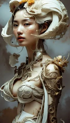 fantasy art,viveros,fantasy portrait,cuirasses,figurehead,white lady,arhats,guanyin,oriental princess,baroque angel,zuoying,wenhao,jianyin,cuirassier,fantasy woman,breastplate,noblewoman,yanzhao,cuirass,diwata,Photography,General,Realistic