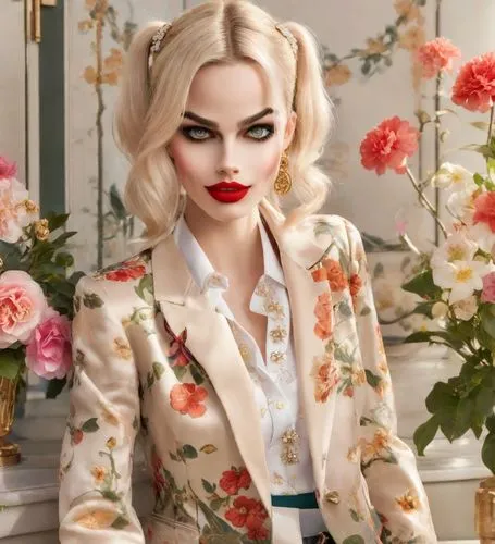 vanderhorst,margot,cruella de ville,vintage makeup,fashion doll,fashion dolls,vanity fair,madge,lagerfeld,red lips,lohan,whitmore,vintage fashion,uffie,vintage floral,eloise,femme fatale,demarchelier,vintage doll,madeleine,Photography,Realistic