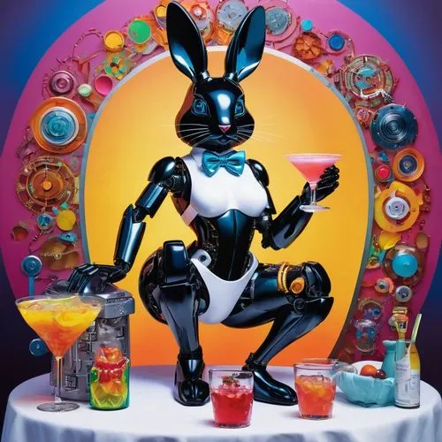 animatronic,animatronics,barbot,rabbot,samba deluxe,easter brunch,Conceptual Art,Oil color,Oil Color 23