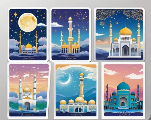 ramadan background,arabic background,mosques,sheikh zayed mosque,islamic lamps,tajmahal,taj mahal,sheikh zayed grand mosque,minarets,grand mosque,fairy tale icons,backgrounds,art deco background,greeting cards,taj-mahal,icon collection,postcards,muslim background,star mosque,zayed mosque,Unique,Design,Sticker