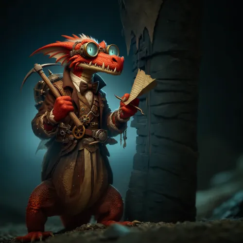 Small red lizard paws,kobold,skylander giants,massively multiplayer online role-playing game,art bard,scandia gnome,painted dragon,crab violinist,draconic,dragon li,puppeteer,bard,dragon slayer,collec